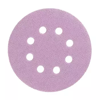 Диск шлифовальный КМ Purple d125 мм P60 на липучку бумажная основа (5 шт.)