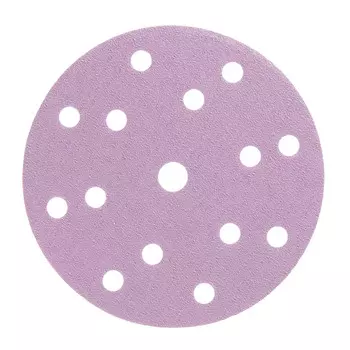 Диск шлифовальный КМ Purple d150 мм P80 на липучку бумажная основа (5 шт.)