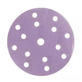Диск шлифовальный КМ Purple d150 мм P240 на липучку бумажная основа (5 шт.)