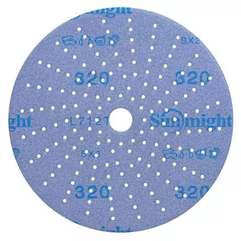 Диск шлифовальный Sunmight Ceramic d150 мм P320 на липучку пленочная основа (5 шт.)