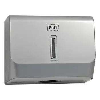 Диспенсер Puff для бумажных полотенец пластик хром (5130S)