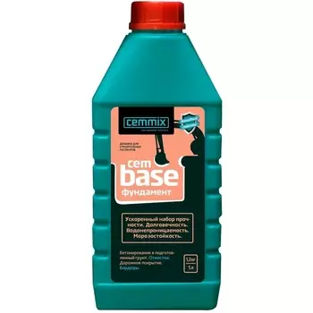 Добавка пластификатор для фундаментов CemMix CemBase 1 л