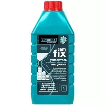 Добавка ускоритель твердения CemMix CemFix 1 л