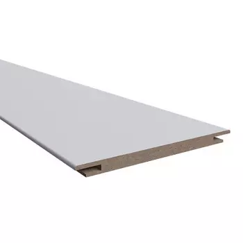 Доборная планка телескопическая Ньюта 150х10х2400 мм эмаль светло-серая