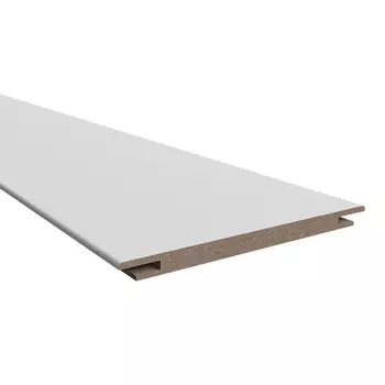 Доборная планка телескопическая Норра 1/Ньюта 150х10х2400 мм эмаль белая