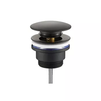 Донный клапан Tokito клик-клак 1 1/4 черный (TOK-SHI-64BL)