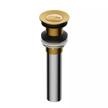 Донный клапан WasserKraft клик-клак 1 1/2 золото (A252)