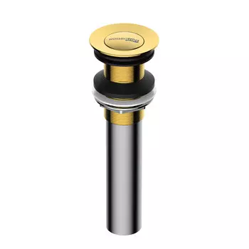 Донный клапан WasserKraft клик-клак 1 1/2 золото (A253)