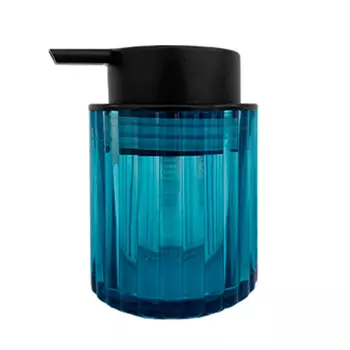 Дозатор для мыла Delphinium Лазурит настольный стекло голубой (106177)
