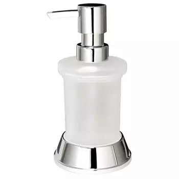 Дозатор для мыла WasserKraft Donau настольный стекло матовый/хром (K-2499)