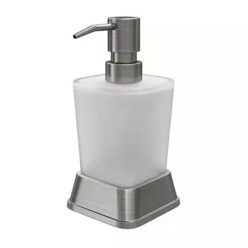Дозатор для мыла WasserKraft K-5400Nickel настольный стекло матовый (K-5499N)