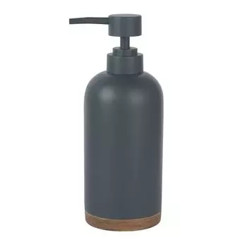 Дозатор для мыла WasserKraft Lopau настольный полирезин серый/коричневый (K-3399)