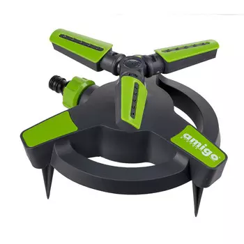 Дождеватель Amigo пластиковый вращающийся 1 режим (79064)