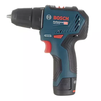 Дрель-шуруповерт аккумуляторная Bosch GSR 12V-30 12В 2Ач Li-Ion 2 АКБ и ЗУ (06019G9020)
