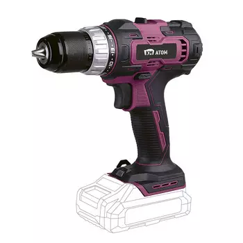 Дрель-шуруповерт аккумуляторная КМ АТОМ 18 В без АКБ и ЗУ (CD-181)