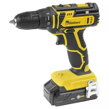 Дрель-шуруповерт аккумуляторная Kolner KCD 16-2LC (кн16-2лц) 16В 2х2Ач Li-Ion 2 АКБ и ЗУ