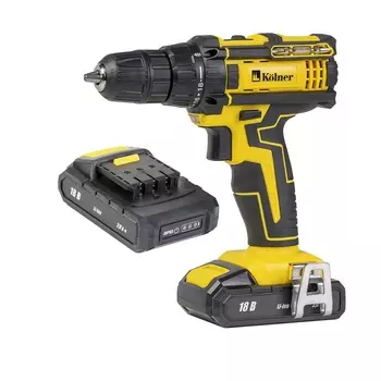 Дрель-шуруповерт аккумуляторная Kolner KCD 18/2-2L (кн18-2-2л) 18В 2х2Ач Li-Ion 2 АКБ и ЗУ