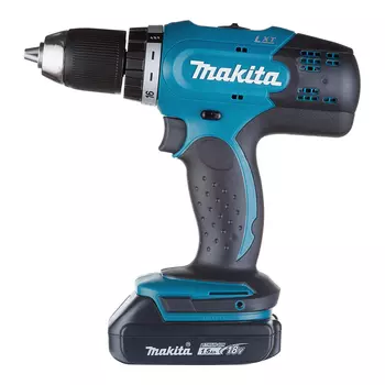 Дрель-шуруповерт аккумуляторная Makita LXT DDF453SYE 18 В 1,5 Ач Li-Ion 2 АКБ и ЗУ