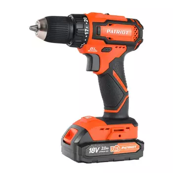 Дрель-шуруповерт аккумуляторная бесщеточная Patriot BR 207UES BL 18 В 2 Ач Li-Ion 2 АКБ и ЗУ (180301507)
