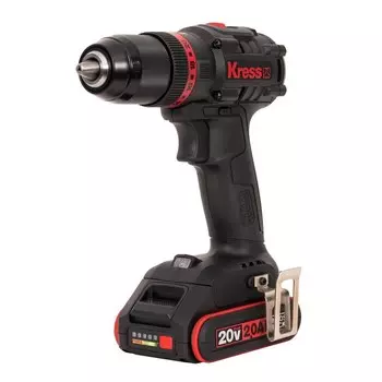 Дрель-шуруповерт ударная аккумуляторная бесщеточная Kress 20 В 2 Ач Li-Ion 2 АКБ и ЗУ (KUC30.1)
