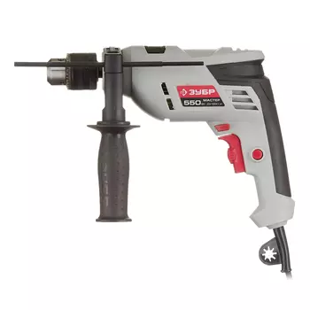 Дрель сетевая ударная Зубр ДУ-550 ЭР 550 Вт ключевой патрон