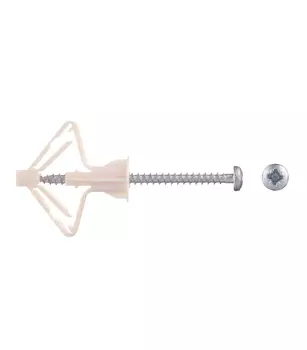 Дюбель для листовых материалов Sormat OLA 4x60 мм нейлон с шурупом (50 шт.)