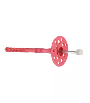 Дюбель для теплоизоляции Tech-Krep 10х140 мм металлический гвоздь с термоголовкой (60 шт.)