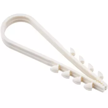 Дюбель-хомут для плоского кабеля Duwi ДХК 11-18 мм белый (10 шт.) (30344 2)