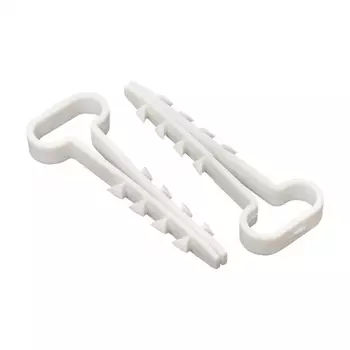 Дюбель-хомут для плоского кабеля PROxima 6-14 мм белый (100 шт.) (plc-cd1-6x14w)