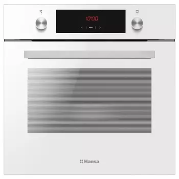 Духовой шкаф электрический встраиваемый Hansa Quadrum 595 мм белый (BOEW68411)