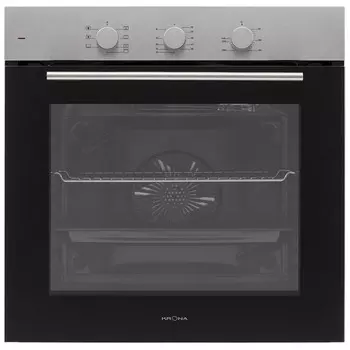 Духовой шкаф электрический встраиваемый Krona Element Plus 60 IX 595 мм нержавеющая сталь/черный (КА-00007247)
