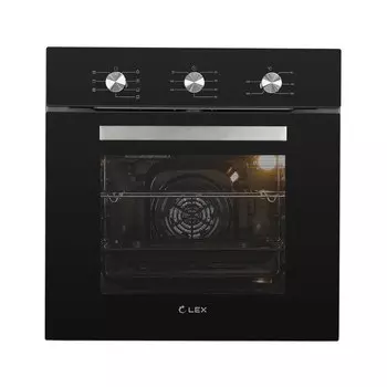 Духовой шкаф электрический встраиваемый Lex EDM 073 595 мм черный (CHAO000379)