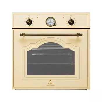 Духовой шкаф электрический встраиваемый Lex EDM 077C IV 595 мм слоновая кость (CHAO000388)