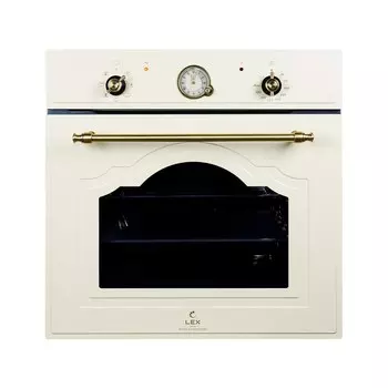 Духовой шкаф электрический встраиваемый Lex EDM 078C IV Light 595 мм белый антик (CHAO000391)