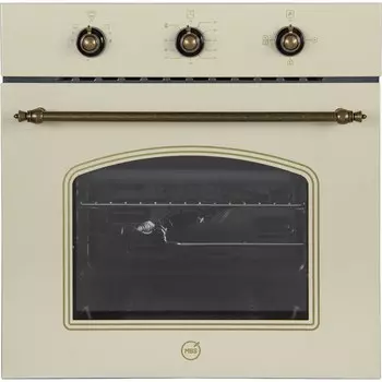 Духовой шкаф газовый встраиваемый MBS DG-607IV 594 мм слоновая кость