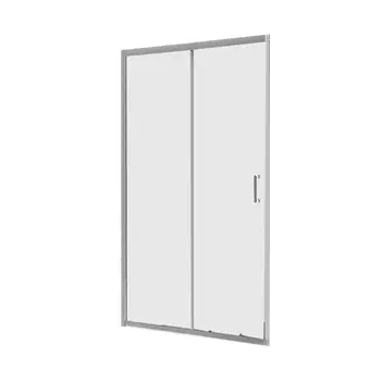 Душевая дверь BelBagno Uno стекло прозрачное 130х185 см профиль хром 5 мм раздвижная (UNO-BF-1-130-C-Cr)