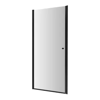 Душевая дверь Dolphin TN-03B стекло прозрачное 80х195 см профиль черный 6 мм распашная (54930309-14)