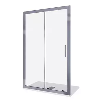 Душевая дверь Good Door Cofe стекло прозрачное 140х190 см профиль хром 5 мм раздвижная