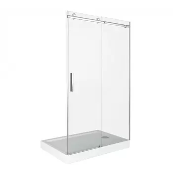 Душевая дверь Good Door Galaxy стекло прозрачное 140х195 см профиль хром 6 мм раздвижная