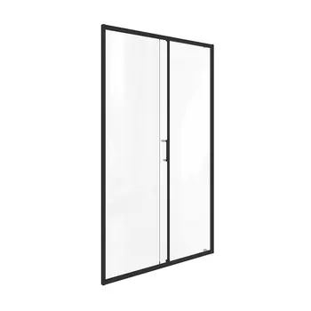 Душевая дверь Good Door Lite WTW-140-C-B стекло прозрачное 140х190 см профиль черный 5 мм раздвижная (ЛТ00019)