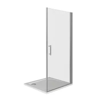 Душевая дверь Good Door Mokka стекло прозрачное 90х185 см профиль белый 5 мм распашная