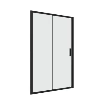 Душевая дверь Ulitka Safari стекло матовое 120х195 см профиль черный 6 мм раздвижная (74104147)