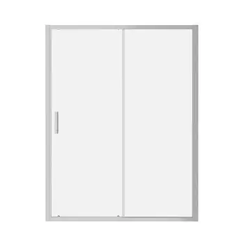 Душевая дверь Ulitka Safari стекло прозрачное 150х195 см профиль хром 6 мм раздвижная (74104195)