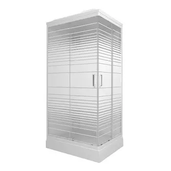 Душевая кабина Triton Квадро 120х80х228 см стекло прозрачное 4 мм с низким поддоном прямоугольник