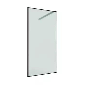 Душевая перегородка Walk in Ulitka Prisma черная 100х195 см стекло матовое 6 мм (74104153)