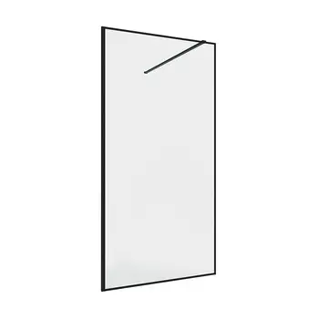 Душевая перегородка Walk in Ulitka Prisma черная 100х195 см стекло прозрачное 6 мм (74104102)