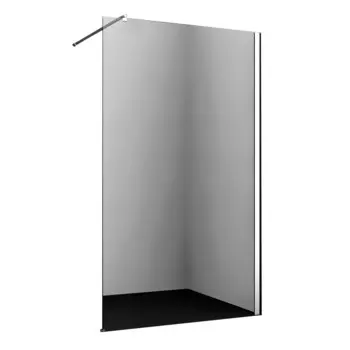 Душевая перегородка WasserKraft Rossel хром 110х200 см стекло прозрачное 8 мм (28W46)