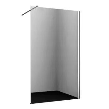 Душевая перегородка WasserKraft Rossel хром 90х200 см стекло прозрачное 8 мм (28W39)