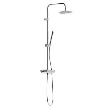 Душевая система Damixa Scandinavian Pure с верхним душем с лейкой со смесителем хром (936780000)