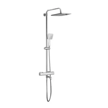 Душевая система Gappo с верхним душем с лейкой с термостатом хром (G2491)